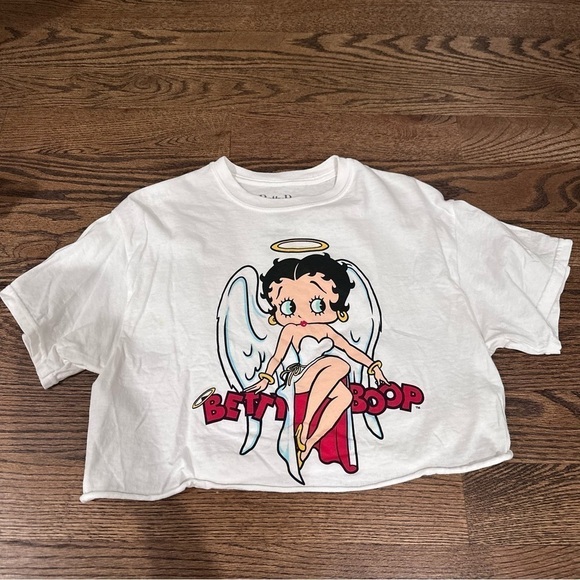 Betty Boop Angel Crop Top - Picture 1 of 4